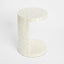 Miami White Shell Side
 Table