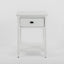 Dakota Bed Side Table 1 Drawer White