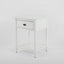 Dakota Bed Side Table 1 Drawer White