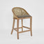 Beau Counter Stool Leather Seat Only Black