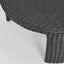 Cassius Outdoor Round Coffee Table Black