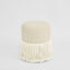 Regatta Fringe Ottoman Beige Stripe