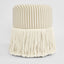 Regatta Fringe Ottoman Beige Stripe