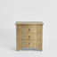 Avignon Bedside Table 3 Drawer Oak