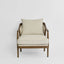 Asteria ArmchairDarkwood & Beige Stripe