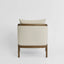 Asteria ArmchairDarkwood & Beige Stripe