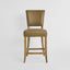 Claude Oakwood Leather Counter Stool