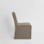 Slip Cover Only - Clifton Dining Chair Brown W/Ivory Piping