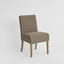 Slip Cover Only - Clifton Dining Chair Short Brown W/Ivory Piping