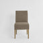 Slip Cover Only - Clifton Dining Chair Short Brown W/Ivory Piping
