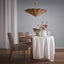 Slip Cover Only - Clifton Dining Chair Short Brown W/Ivory Piping