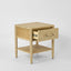 Bayview 1 Drawer Side Table Natural Whitewash