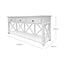 Sorrento White 3 Drawer Console