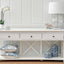 Sorrento White 3 Drawer Console