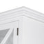 Sorrento Large Glass Door Hamptons Cabinet White