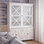 Sorrento Large Glass Door Hamptons Cabinet White
