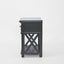 Sorrento Black Bedside Table with Shelf