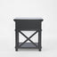 Sorrento Black Bedside Table with Shelf