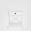 Sorrento White Bedside Table