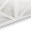 Sorrento Large Glass Coffee Table White