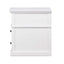 Sorrento White Medium 2 Draw Bedside Table