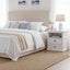 Sorrento White Medium 2 Draw Bedside Table