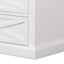 Sorrento White Medium 2 Draw Bedside Table