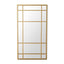 Lucia Gold Rimmed 15 Pane Mirror