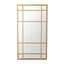 Lucia Gold Rimmed 15 Pane Mirror