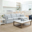 Clovelly 3 Seater Right Chaise Sofa Beach