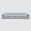 Norfolk 4 Seater Sofa Beach w/White Piping