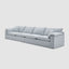 Norfolk 4 Seater Sofa Beach w/White Piping
