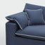 Norfolk 4 Seater Sofa Navy w/White Piping
