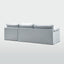 Norfolk 5 Seater Modular Sofa Beach w/White piping