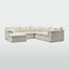 Norfolk 5 Seater Modular with Chaise (Reversible) Beige