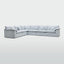 Norfolk 6 Seater Modular Beach w/White piping