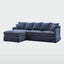 Noosa 3 Seater Left Chaise Sofa Navy