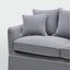 Noosa 3 Seater Right Chaise Sofa Grey