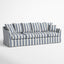 Noosa 4 Seat Modular Sofa Blue Sky Stripe