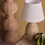 Isla Rattan Table Lamp & Linen Shade