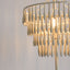 Raindrop Chandelier Floor Lamp White