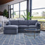 Palladium Glass and Brass Coffee Table