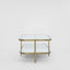 Lewis Brass Iron Glass & Mirror Coffee Table