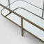Lewis Brass Iron Glass & Mirror Coffee Table