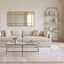 Lewis Brass Iron Glass & Mirror Coffee Table