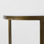 Palladium Brass Iron Marble & Glass Side Table