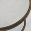 Palladium Brass Iron Marble & Glass Side Table