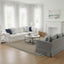 Palladium Black Iron Marble & Glass Coffee Table