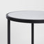 Palladium Black Iron Marble & Glass Side Table