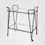 Lloyd Mirror Shelves Bar Trolley Black